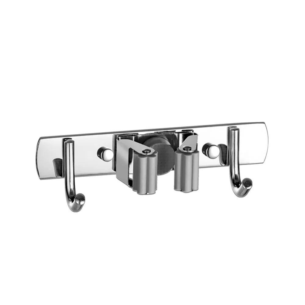 Mop & Broom Holder for Kitchen & Bathroom