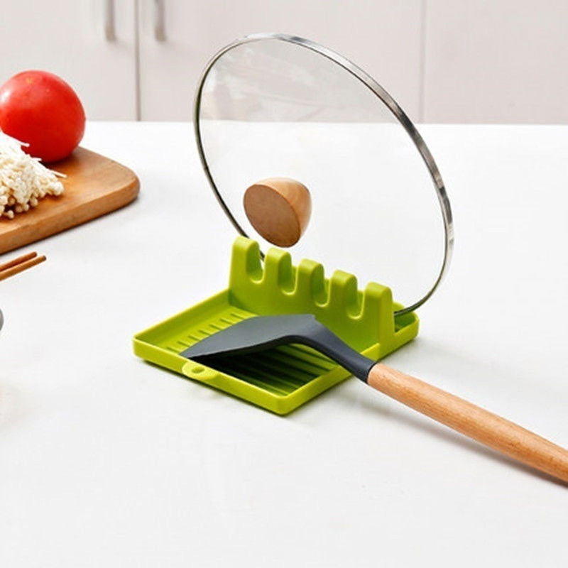 Non-slip support for kitchen utensils