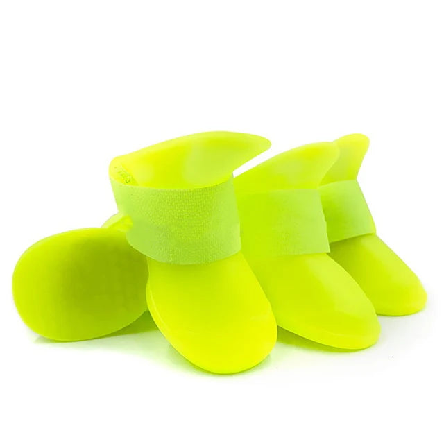 Waterproof Anti-Slip Rain Boots for Dogs and Cats - 4Pcs