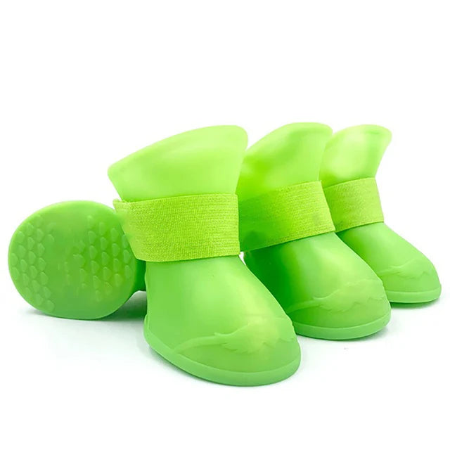 Waterproof Anti-Slip Rain Boots for Dogs and Cats - 4Pcs