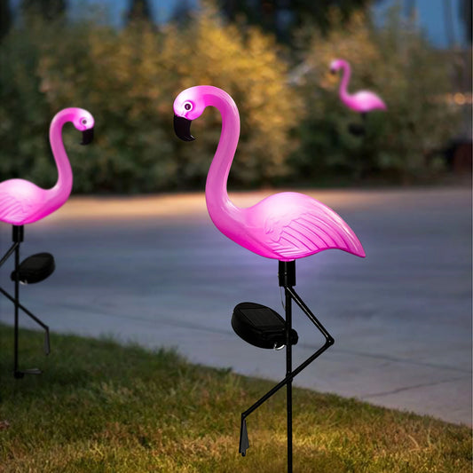 Solar Flamingo Garden Lights