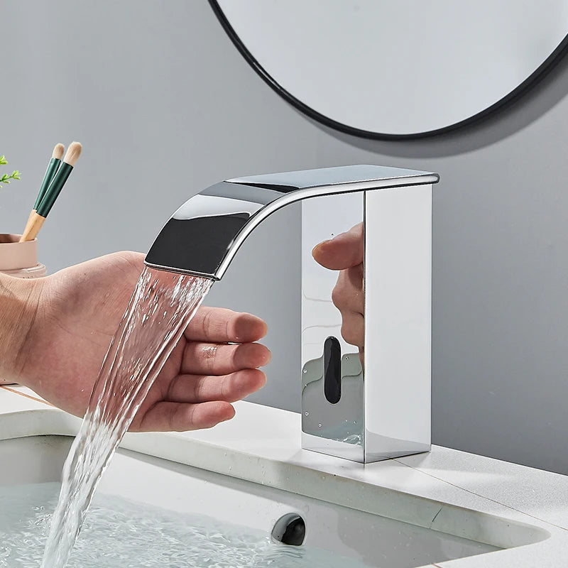 Luxury Automatic Basin Faucet – Motion Sensor Hot & Cold Water Tap  SEO Title