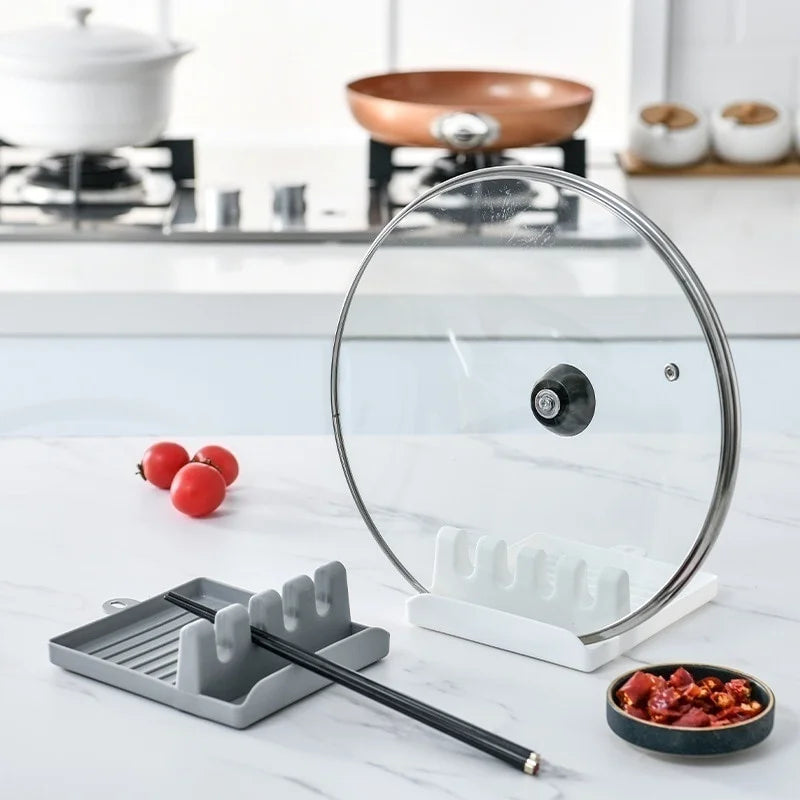 Non-slip support for kitchen utensils