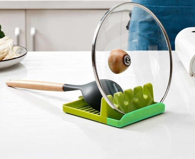 Non-slip support for kitchen utensils