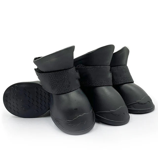 Waterproof Anti-Slip Rain Boots for Dogs and Cats - 4Pcs