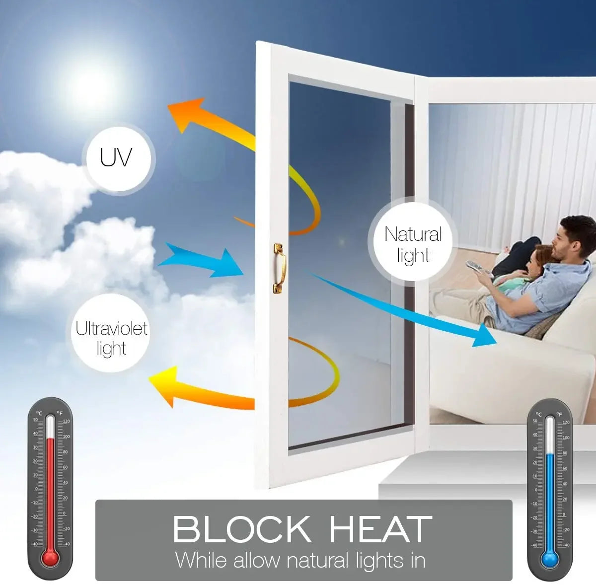Privacy Shield Reflective Window Film
