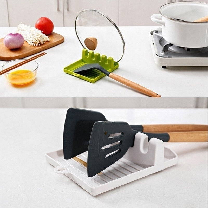 Non-slip support for kitchen utensils