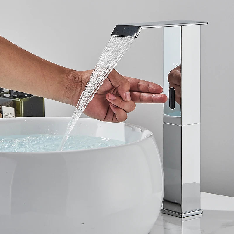 Luxury Automatic Basin Faucet – Motion Sensor Hot & Cold Water Tap  SEO Title