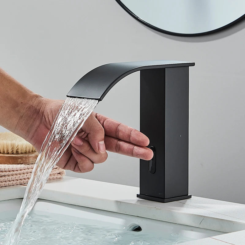 Luxury Automatic Basin Faucet – Motion Sensor Hot & Cold Water Tap  SEO Title
