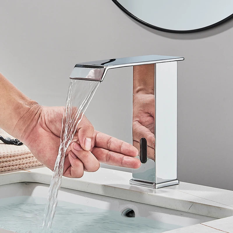 Luxury Automatic Basin Faucet – Motion Sensor Hot & Cold Water Tap  SEO Title