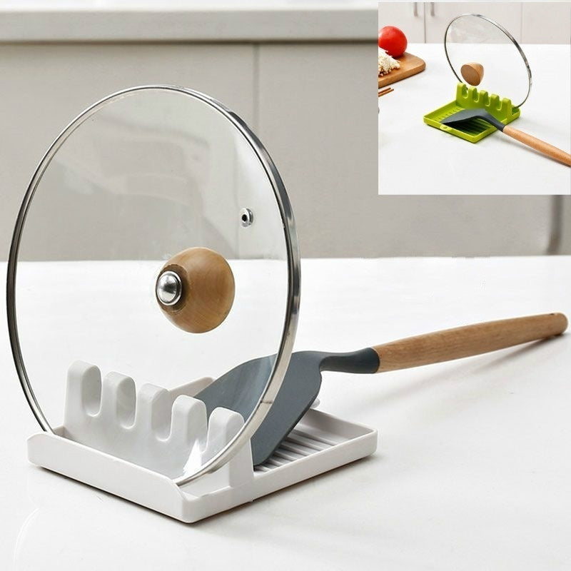 Non-slip support for kitchen utensils