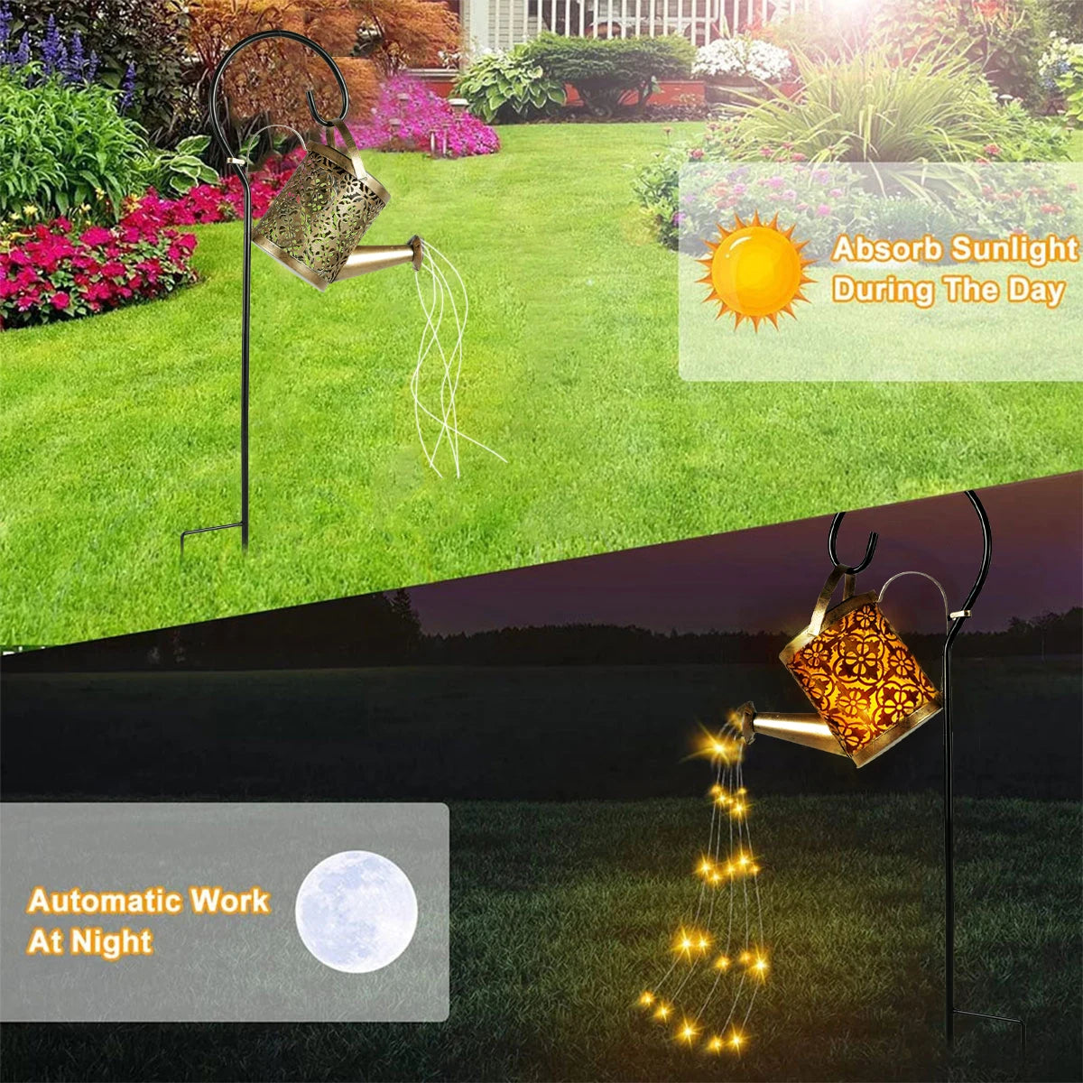 Solar Watering Can Light