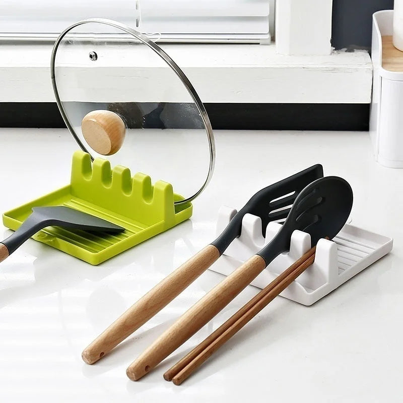 Non-slip support for kitchen utensils