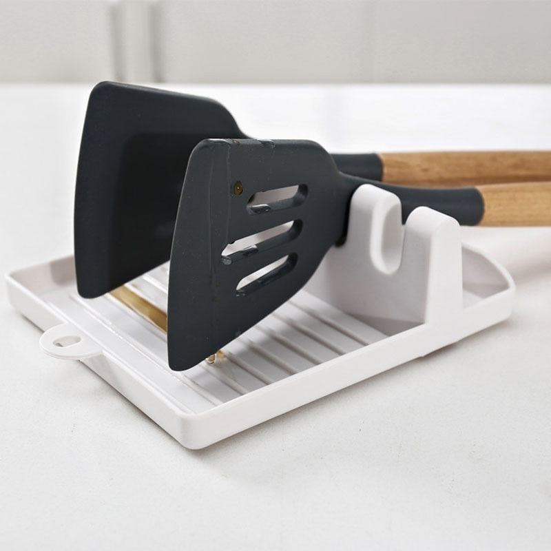 Non-slip support for kitchen utensils