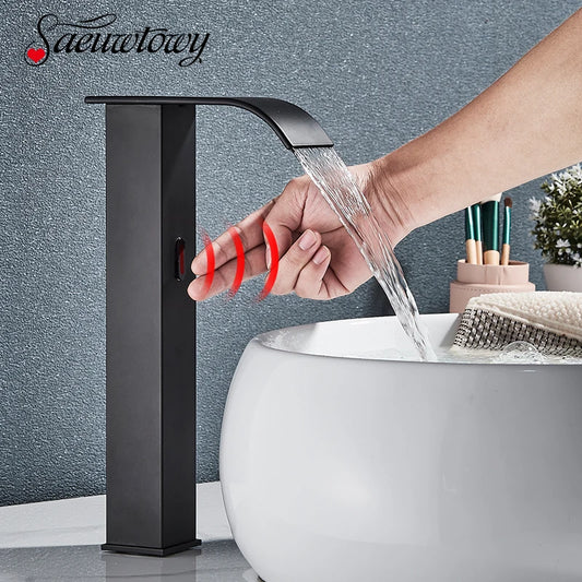 Luxury Automatic Basin Faucet – Motion Sensor Hot & Cold Water Tap  SEO Title