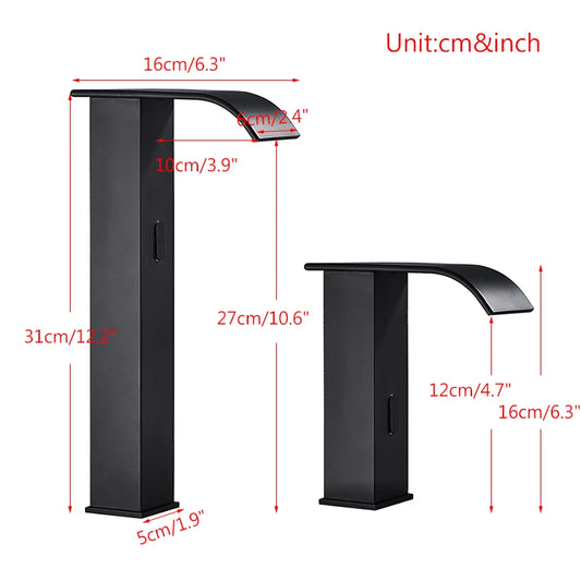 Luxury Automatic Basin Faucet – Motion Sensor Hot & Cold Water Tap  SEO Title