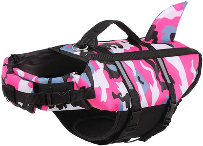 Premium Dog Life Jacket with Shark Fin – Adjustable Pet Swimming Safety Vest