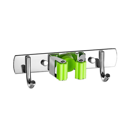 Mop & Broom Holder for Kitchen & Bathroom