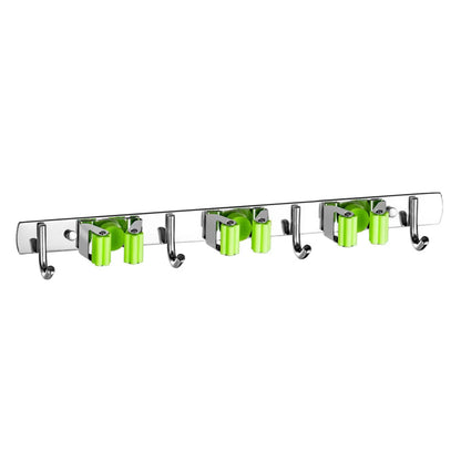 Mop & Broom Holder for Kitchen & Bathroom