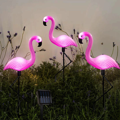 Solar Flamingo Garden Lights