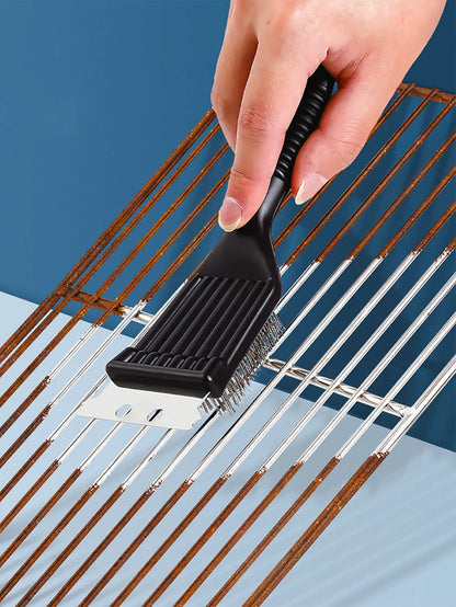 Stainless Steel Grill Cleaning Brush 2-in-1