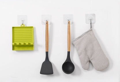 Non-slip support for kitchen utensils