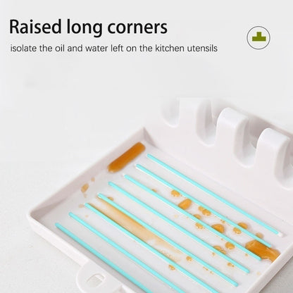 Non-slip support for kitchen utensils